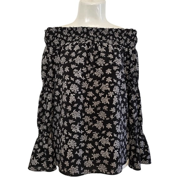 Michael Kors - Floral Off Shoulder Blouse - Picture 1 of 14